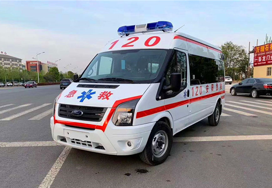 國六福特V348長軸中頂救護(hù)車